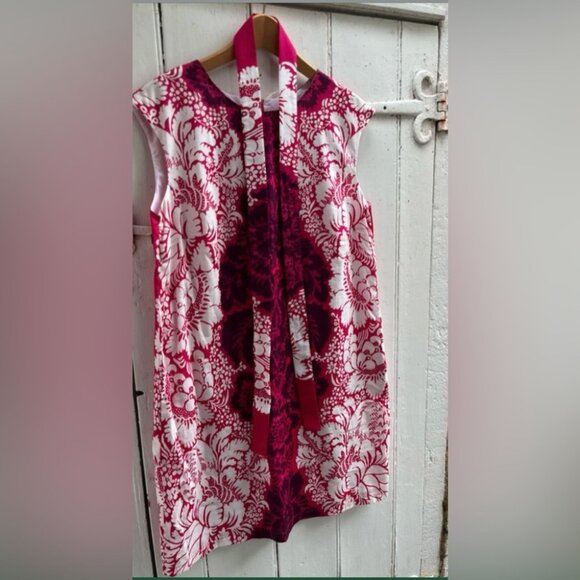 Marimekko Samu Jussi Koski Pink Floral Shift Dress EU 46 / UK 18 (Fits US 12–14) - Picture 1 of 7
